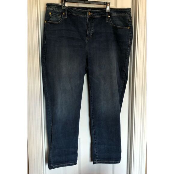 I.N.C. INTERNATIONAL CONCEPTS - NWT - L Sz 20W Mid -Rise Boyfriend Jeans/Indigo - Picture 3 of 16